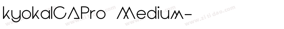 kyokaICAPro Medium字体转换